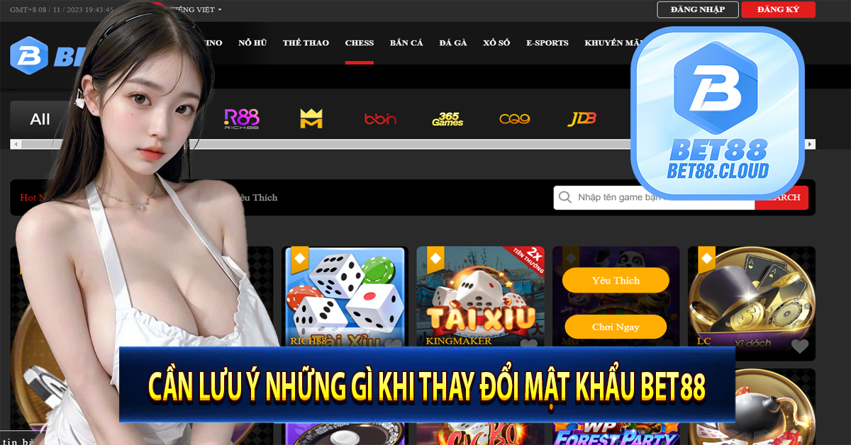 Cần lưu ý những gì khi thay đổi mật khẩu bet88