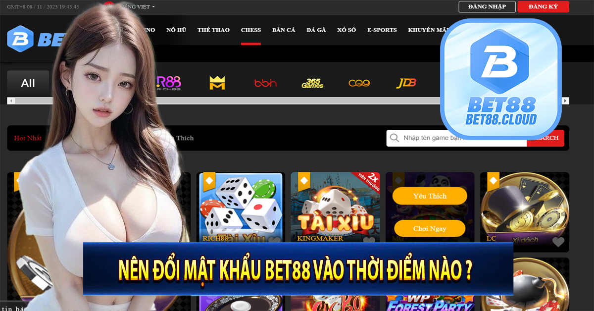 Nên đổi mật khẩu bet88 vào thời điểm nào ? 